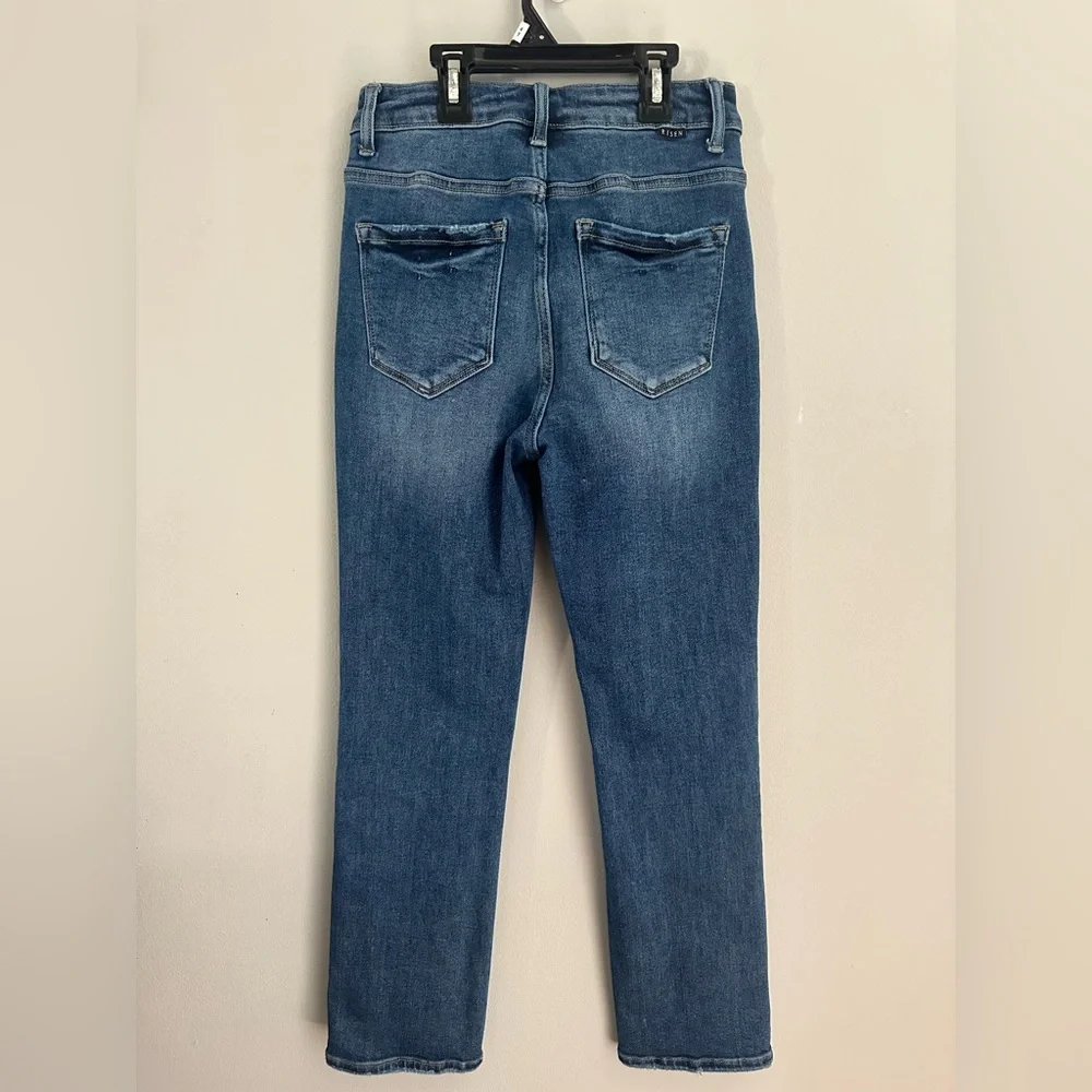 Risen Jeans High Rise Stretch Straight Leg Jeans Size 3/26 - Picture 2 of 10
